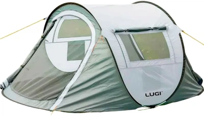 Палатка кемпинговая туристическая UFT для рыбалки 2х местная 245x145x100 см Серая (LU-030BE)