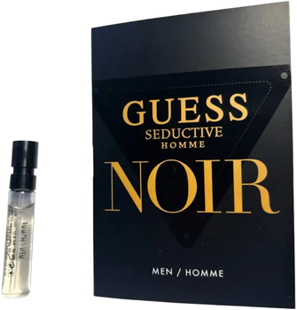 Пробник Туалетна вода для чоловіків Guess Seductive Noir Homme 2 мл (MN25499)