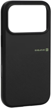 Etui Evelatus Premium MagSafe Sandstone do Apple iPhone 17 Pro Czarne (EVEAPP17PPMSSB)