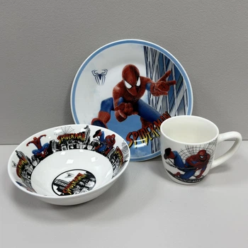 Набор детской посуды 3 предмета SPIDER MAN SU-123/3923