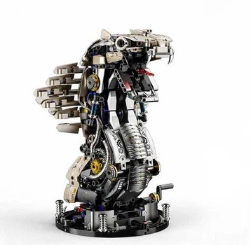 Конструктор кобра змея MJI Mechanical Cobra в стиле Стимпанк змея для детей и взрослых, 1186 деталей