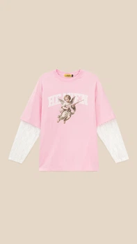 Лонгслив с принтом женский LAWA P-WT02312 L/XL Розовый shop (2000999529207)