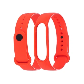 Ремінець силіконовий Anchor для Xiaomi Mi Band 5 / Mi Band 6 / Mi Band 7 Помаранчевий КОД:29783