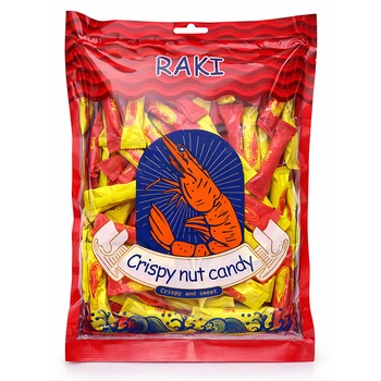 Конфеты карамельные РАКИ (обновленные Рачки) с шоколадно-арахисовой начинкой 1 кг