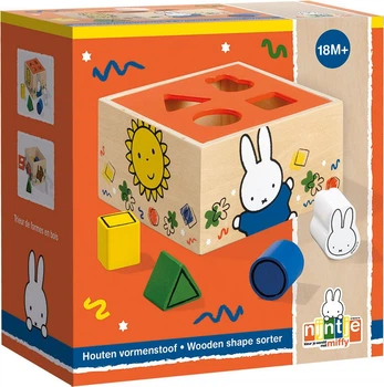 Zabawka Bambolino Toys Nijntje drewniany sorter kształtów 5 elementów 1840272 (8714274170636)