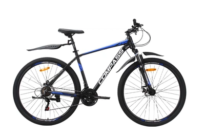 Велосипед CrossBike COMPASS 29" 20" Чорний-Синій