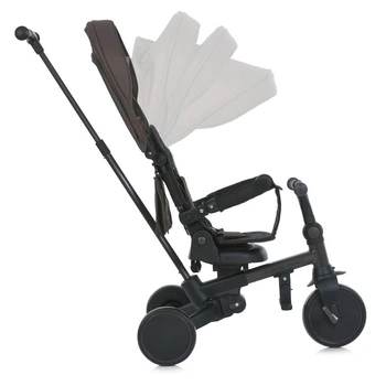 Детский трехколесный Велосипед 4в1 TURBOTRIKE (MT 1036 brown) складной, поворотный