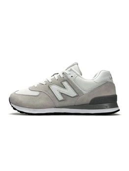 Мужские кроссовки повседневные NB 574 Classic Light Grey White 44 (27,5 см) Серый