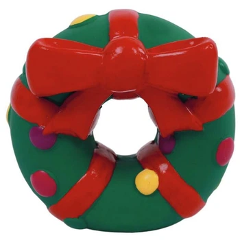 M-Pets Christmas Dog Toy Festive Wreath - Рождественская игрушка Праздничный венок для собак 9х9х5 см (6953182758082)