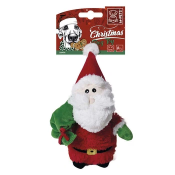 Игрушка с пищалкой Санта для собак M-Pets Christmas Dog Toy Santa 20х10х7 см (6953182744818)