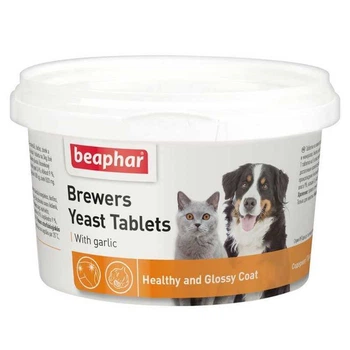Кормова добавка Пивні дріжджі з часником для котів і собак Beaphar Brewers Yeast Tablets 250 табл. (8711231126644)