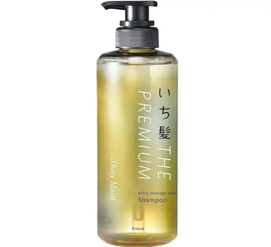 Шампунь для пошкодженого волосся Kracie Ichikami THE PREMIUM Extra Damage Care Shampoo Shiny Moist, зволоження і блиск, 480 мл