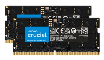 Память для ноутбука SO-DIMM DDR5 32 Gb (5600 MHz) (Kit 16 Gb x 2) Crucial (CT2K16G56C46S5)
