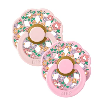 Пустушка 0-6 m BIBS x Liberty Boheme 2 PACK Oscar Meadow Latex Round (кругла) – Blossom Mix 2 pcs