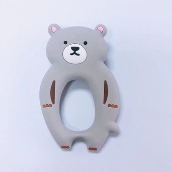 Силіконовий гризунок Mommy Bag Ведмедик Сірий