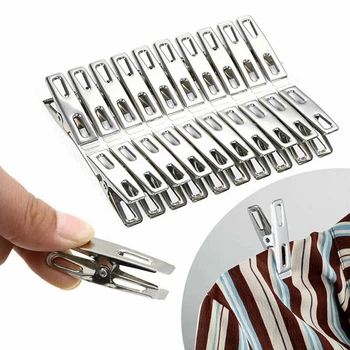 Металлические прищепки Stainless Steel, 20 шт