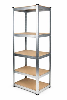 Стелаж 180x50x50 SpaceMax металевий оцинкований -5 полиці МДФ