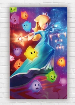 Бумажный плакат "Разолина. Rosalina. Super Mario Galaxy. Супер Марио" 120х75см