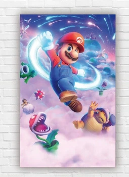 Паперовий плакат "Super Mario Galaxy. Супер Маріо" 120х75см