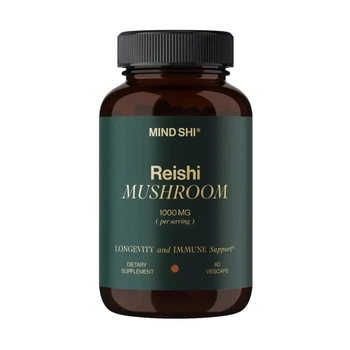 Гриб Рейші, Reishi , MIND SHI, 1000 мг, 60 капсул