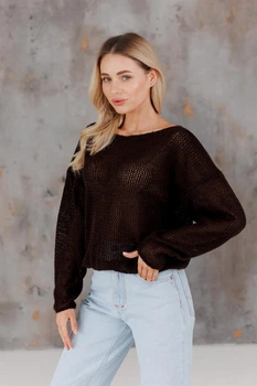 Женский джемпер Soft ART KNIT шоколад, L-XL 044030
