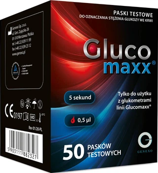 Paski testowe Genexo Glucomaxx 50 szt.