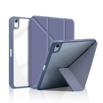 Чехол Clear Acrylic для iPad 11 (2025) / iPad 10 (2022) 10.9" Y-Type с местом для стилуса Лавандовый