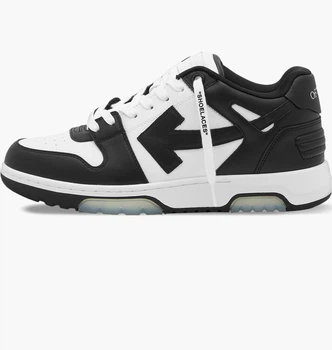 Кроссовки Off-White Out Of Office Low Leather Sneaker White/Black OMIA189C99LEA0070110 43