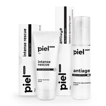 Антивозрастной комплекс Piel cosmetics для мужчин MEN Piel Крем и маска