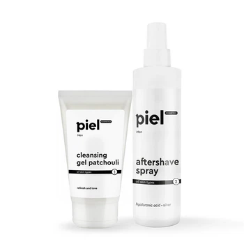 Комплекс для мужчин Piel cosmetics тонизирование и очищение MEN Piel Гель и спрей