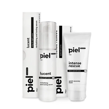 Комплекс для мужчин Piel cosmetics для тусклой кожи лица MEN Piel Сыворотка и маска