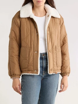 Куртка демисезонная женская Levi`s 55229238 S Белый/Коричневый (1159857699)
