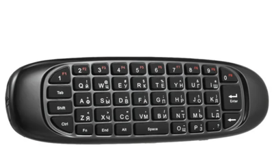 Клавіатура бездротова NO LOGO G 20 з гіроскопічною мишкою та українською розкладкою для телевізора ПК та медіаплеєра
