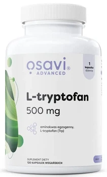 Tryptofan Osavi Advanced L-Tryptophan 500 mg 120 kapsułek (5904139926307)