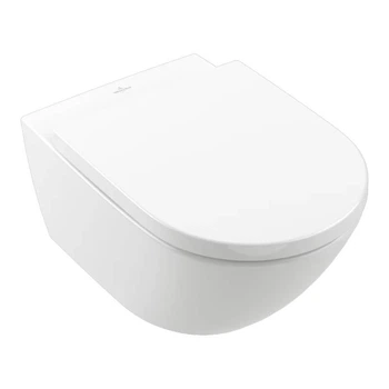 Унітаз підвісний Villeroy&Boch Subway 3.0 Rimless TwistFlush 56 см + Сидіння (4670TSR1)