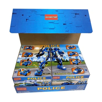 Конструктор блочный LELE Brother Police City 8 в 1 Полиция 353