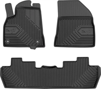 Автомобильные коврики в салон Frogum 3D на Peugeot 5008 1 09-16 Пежо 5008 черные SO6224