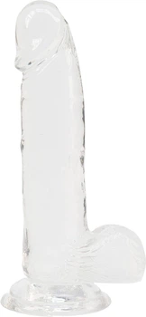 Фаллоимитатор на присоске Addiction Clear Dildo with Balls 8" (677613863201)