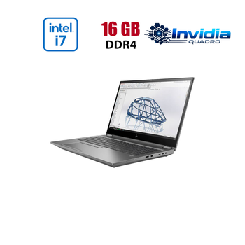 Мобильная рабочая станция HP ZBook Fury 15 G7 / 15.6" (1920x1080) IPS / Intel Core i7-10750H (6 (12) ядер по 2.6 - 5.0 GHz) / 16 GB DDR4 / 480 GB SSD / nVidia Quadro T2000 Max-Q, 4 GB GDDR6, 128-bit / WebCam б/у