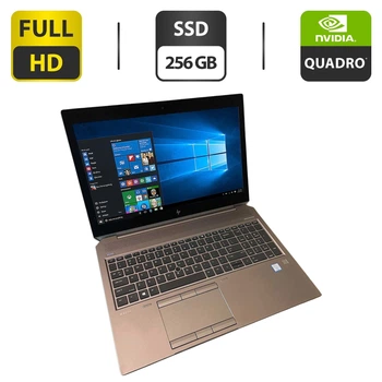 Мобильная рабочая станция HP ZBook 15 G6 / 15.6" (1920x1080) IPS / Intel Core i7-9850H (6 (12) ядер по 2.6 - 4.6 GHz) / 16 GB DDR4 / 256 GB SSD / nVidia Quadro T1000, 4 GB GDDR5, 128-bit / WebCam б/у