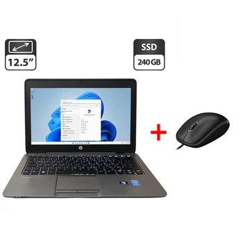 Нетбук HP ProBook 820 G2 / 12.5" (1366x768) TN / Intel Core i5-5200U (2 (4) ядра по 2.2 - 2.7 GHz) / 8 GB DDR3 / 240 GB SSD / Intel HD Graphics 5500 / Fingerprint б/у + Подарок Проводная мышь / USB