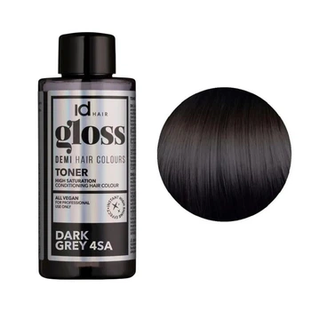 Деміперманентна фарба для волосся IdHair Gloss Toner 4SA 4.1 Dark Grey 75 мл
