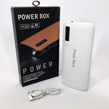Портативний Зарядний Пристрій Павербанк 50000 mAh 3xUSB Power Bank Smart Tech White