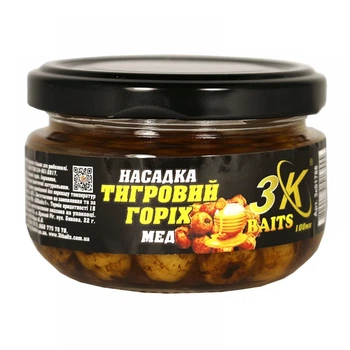 Насадка 3KBaits Тигровий горіх Premium Конопля 100мл (3к01789)