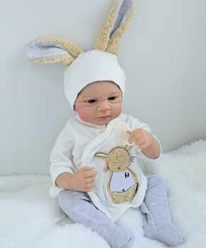 Кукла Реборн Reborn Doll 50 см, реалистичный винил-силионовый мальчик пупс в одежде+аксессуары
