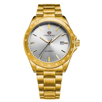 Наручные часы Forsining 8294 Gold-White Steel