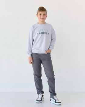 Дитячі штани для хлопчика Bosskids 128 см, графітовий