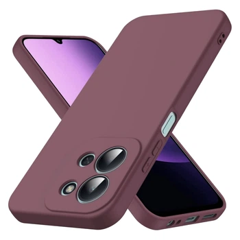 Чохол Fiji Full Soft Premium для Xiaomi Redmi Note 15 Pro протиударний бампер з мікрофіброю Bordo