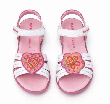 Босоножки для девочки Agatha ruiz de la prada 122960 белый 25