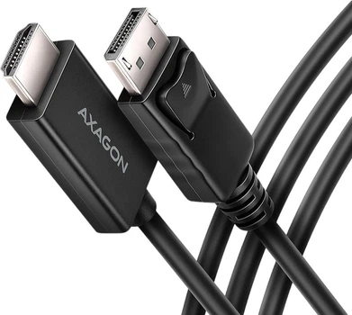 Кабель Axagon RVD-HI20C2 DisplayPort - HDMI 4K/60Гц 1.8 м Black